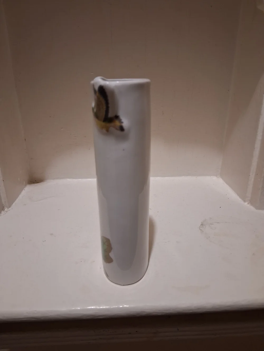 Vintage JSNY Porcelain Hummingbird Vase